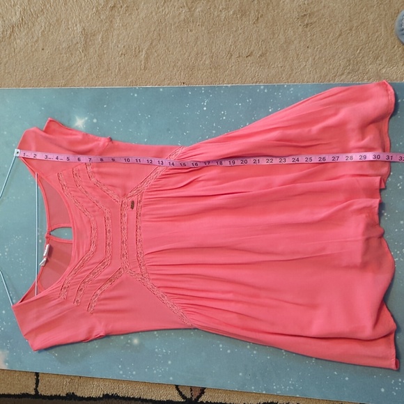 Roxy women's coral tunic or mini dress, size small - Picture 12 of 14
